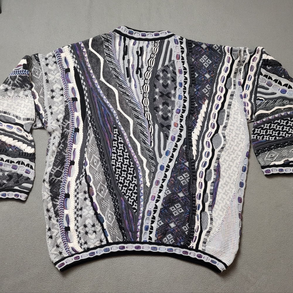 Vintage Tundra Sweater Coogi Style Knit Sweater 2XLT 90s - Picture 10 of 14